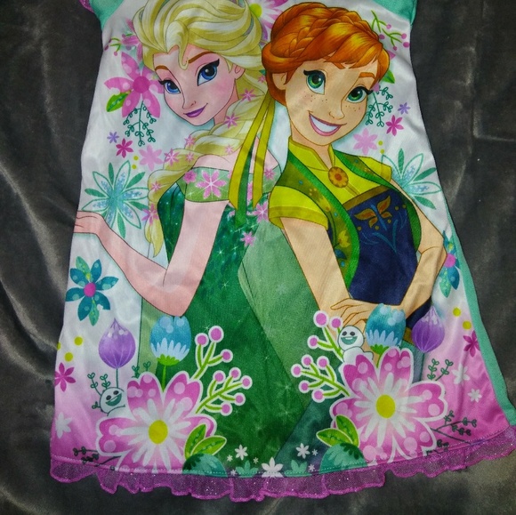 Toddlers Girls Frozen Princess Nightgown - Picture 2 of 2